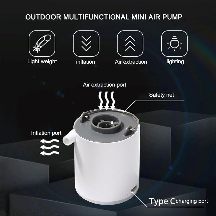 Mini Bomba de Ar para Camping - Lojas Promorin