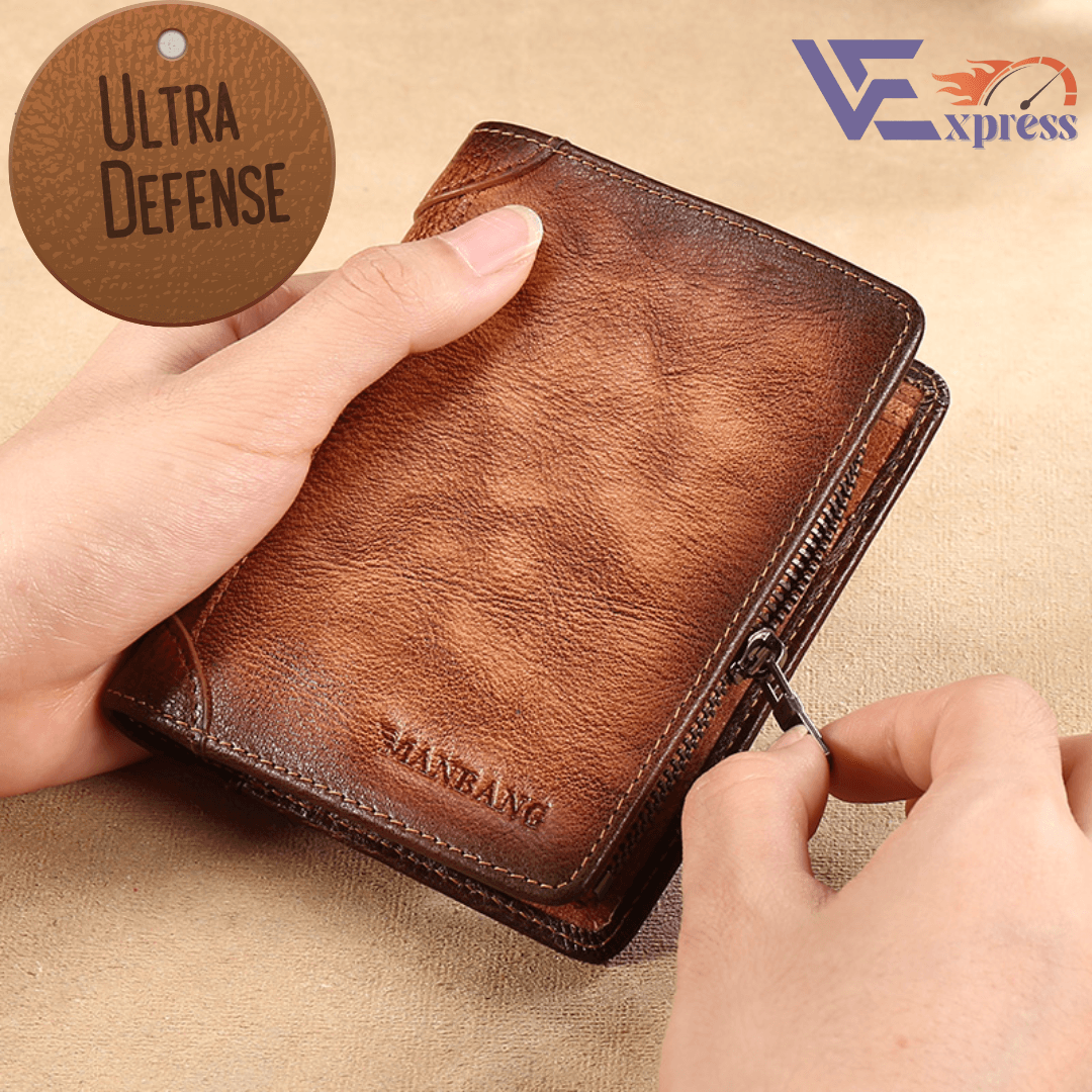 Carteira Masculina em Couro ULTRA DEFENSE - AntiFurto RFID - Lojas Promorin