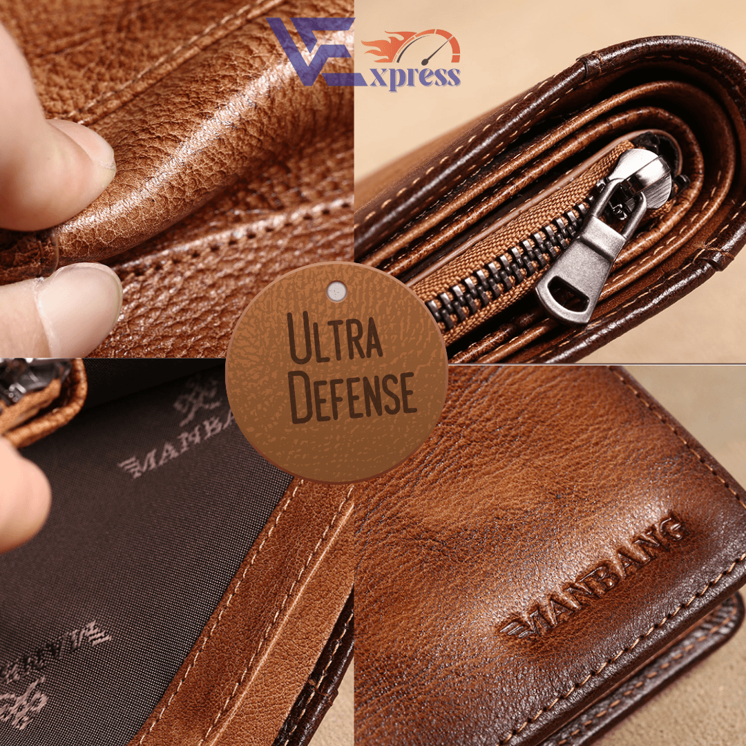 Carteira Masculina em Couro ULTRA DEFENSE - AntiFurto RFID - Lojas Promorin