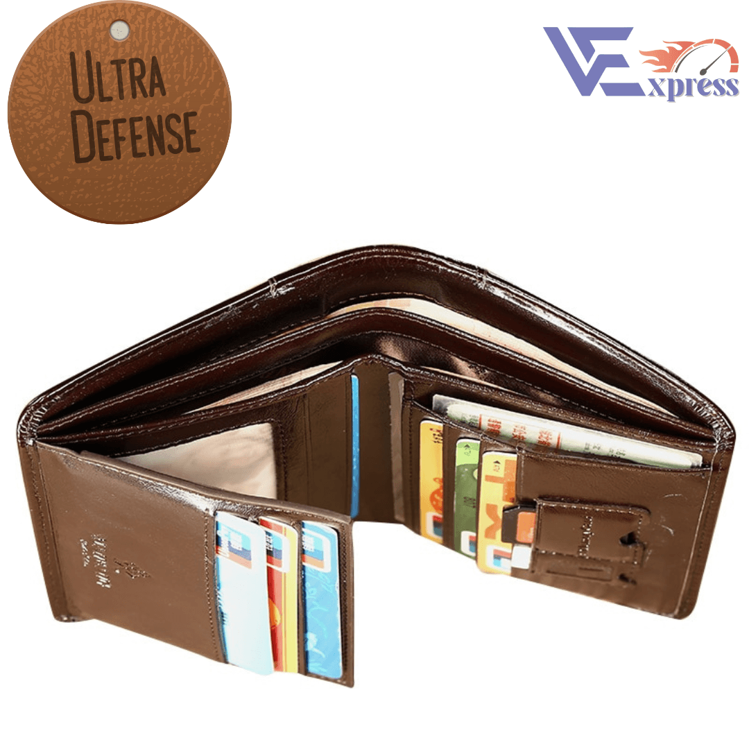 Carteira Masculina em Couro ULTRA DEFENSE - AntiFurto RFID - Lojas Promorin