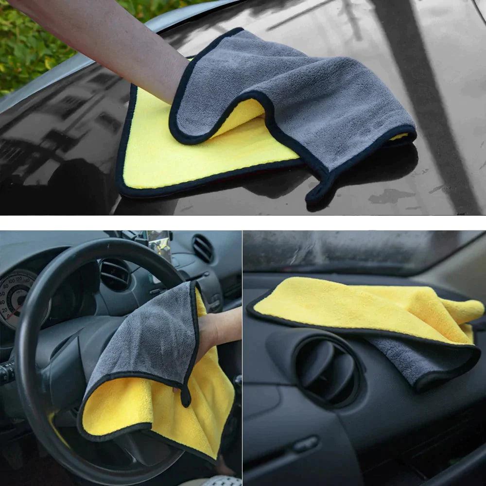 Kit 5 Panos de Microfibra Para Secar Carros - Lojas Promorin