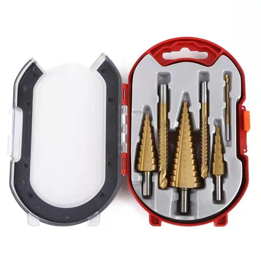 Kit Completo 6 Brocas de Titânio Escalonada - Lojas Promorin
