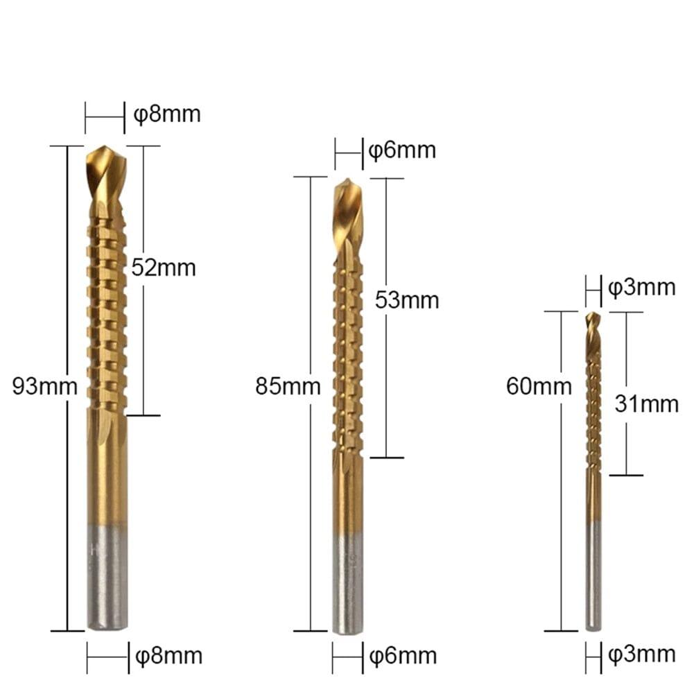Kit Completo 6 Brocas de Titânio Escalonada - Lojas Promorin