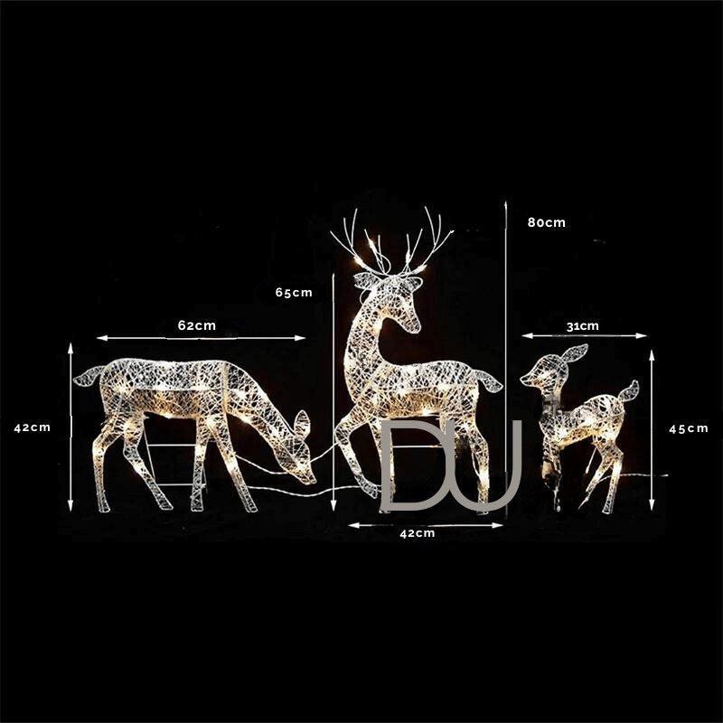Luminária de Jardim Rena Mágica - Kit com 3 Peças - Lojas Promorin