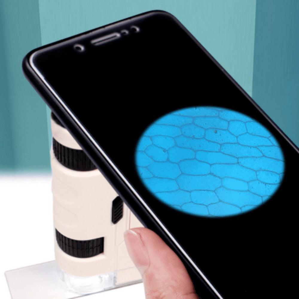 Mini Microscópio Portátil MUNDO CIÊNCIA - Brincadeira Educativa Para Crianças - Lojas Promorin