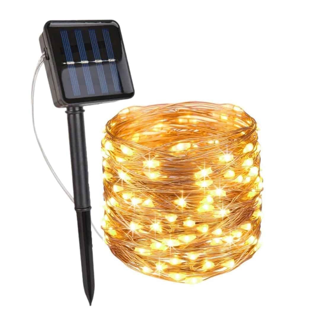 Pisca-Pisca Solar com 8 Modos de Iluminação - Natal 2023 - Lojas Promorin