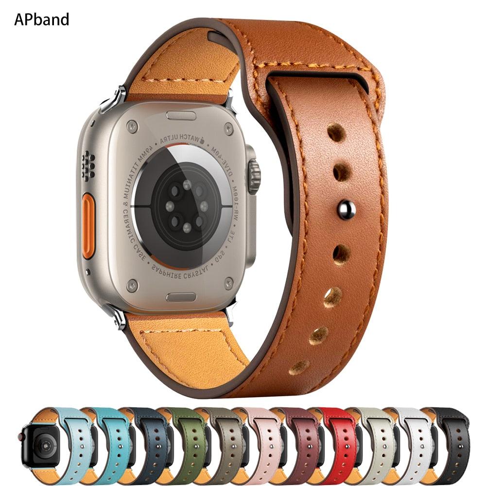 Pulseira Couro Pino - Watch Ultra (42-49mm) - Lojas Promorin