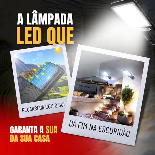 Refletor LED Solar Sustentável com Sensor de Movimento - Lojas Promorin