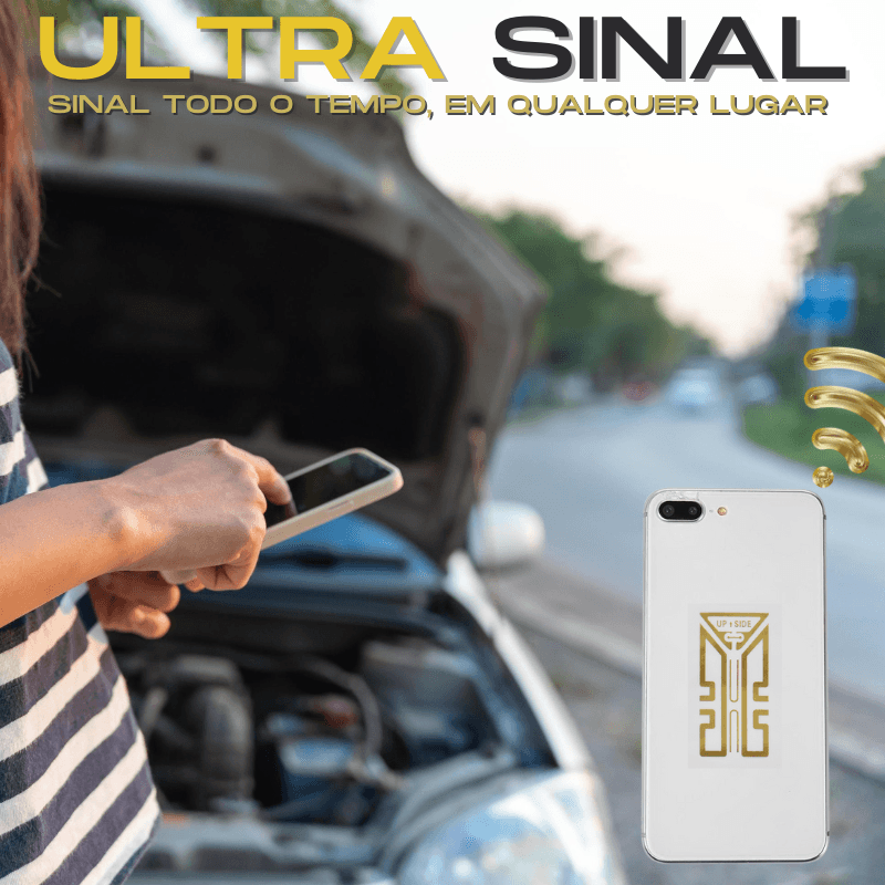 Chip Adesivo Aprimorador de Sinal 5G | 4G | UltraSinal - Lojas Promorin