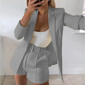 Conjunto Feminino Maju - Conjunto - Blazer, Short e Cinto