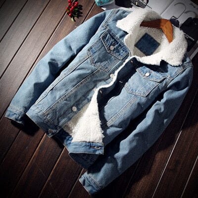 Jaqueta Jeans Oversized Masculina - Forrada com Lã