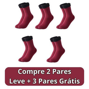 Meia Nuvem®- Pés Quentes Térmica (Aveludada) + BRINDE SURPRESA - Lojas Promorin