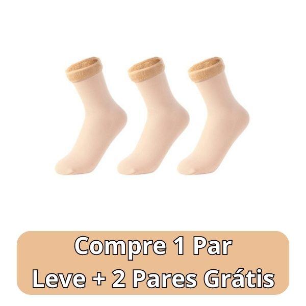 Meia Nuvem®- Pés Quentes Térmica (Aveludada) + BRINDE SURPRESA - Lojas Promorin