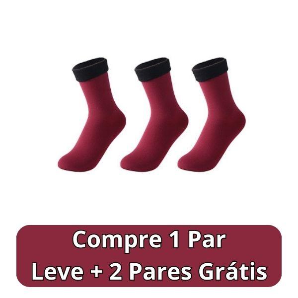 Meia Nuvem®- Pés Quentes Térmica (Aveludada) + BRINDE SURPRESA - Lojas Promorin