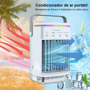 Ar Condicionado Portátil Mini USB - Potente e Silencioso IceCool - Lojas Promorin