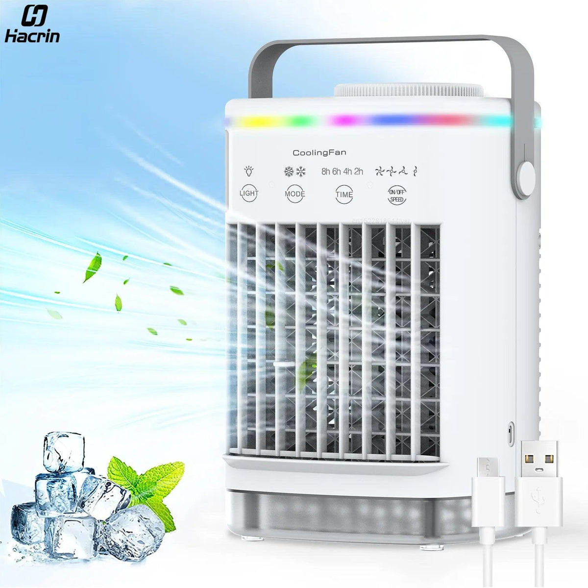 Ar Condicionado Portátil Mini USB - Potente e Silencioso IceCool - Lojas Promorin