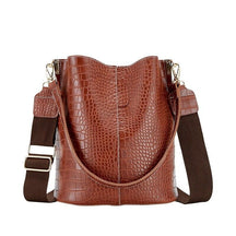 Bolsa Feminina de Couro Crocodilo - Lojas Promorin