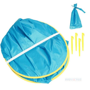 Cabana Infantil Com Piscina Para Praia PROTEÇÃO TOTAL - Os Melhores Momentos Na Praia Estão Por Vir! - Lojas Promorin