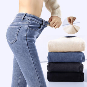 Calça Jeans Aveludada Feminina + Brinde Exclusivo - Lojas Promorin
