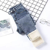 Calça Jeans Aveludada Feminina + Brinde Exclusivo - Lojas Promorin