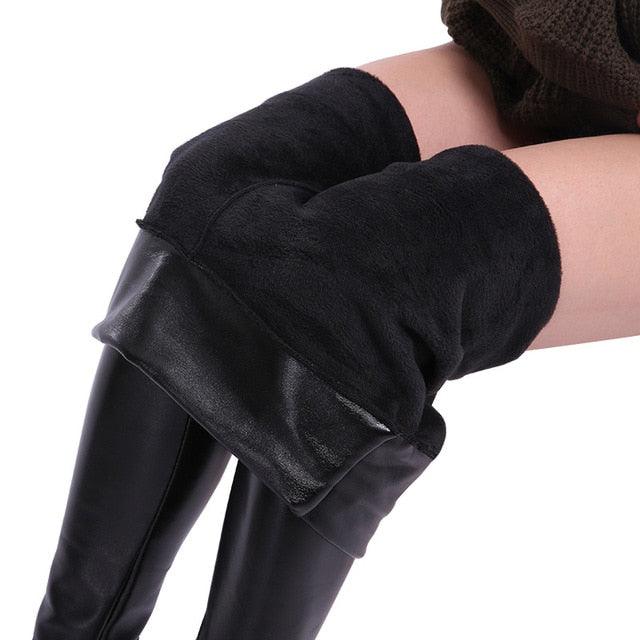 Calça Legging de Couro Frio Inverno - Lojas Promorin