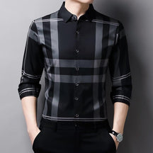 Camisa Masculina Social Manga Longa Xadrez Slim - Lojas Promorin