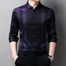 Camisa Masculina Social Manga Longa Xadrez Slim - Lojas Promorin