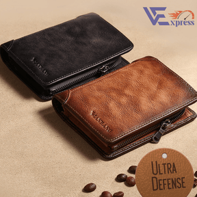 Carteira Masculina em Couro ULTRA DEFENSE - AntiFurto RFID - Lojas Promorin