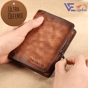 Carteira Masculina em Couro ULTRA DEFENSE - AntiFurto RFID - Lojas Promorin