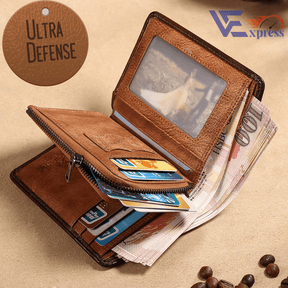 Carteira Masculina em Couro ULTRA DEFENSE - AntiFurto RFID - Lojas Promorin