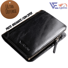 Carteira Masculina em Couro ULTRA DEFENSE - AntiFurto RFID - Lojas Promorin