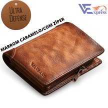 Carteira Masculina em Couro ULTRA DEFENSE - AntiFurto RFID - Lojas Promorin