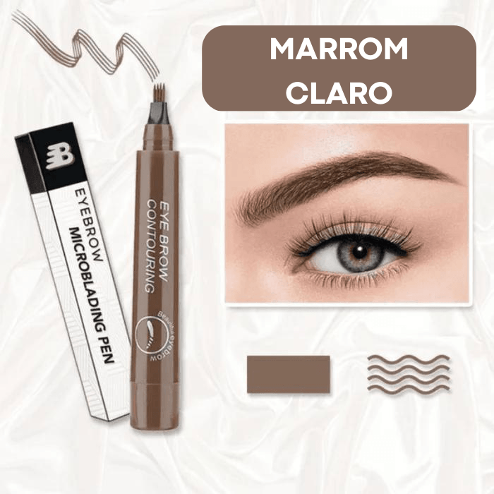 [COMPRE 1 E LEVE 2] Caneta Micropigmentadora à prova d'água - Forever Eyebrow 2023 - Lojas Promorin
