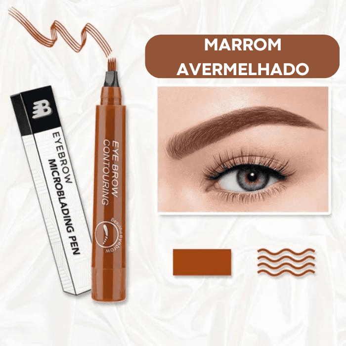 [COMPRE 1 E LEVE 2] Caneta Micropigmentadora à prova d'água - Forever Eyebrow 2023 - Lojas Promorin