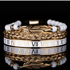 Conjunto de 3 Pulseiras ROYAL MARFIN Banhada a Ouro- SUPER PROMOÇÃO de LANÇAMENTO (Últimas Unidades) - Lojas Promorin