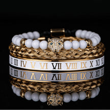 Conjunto de 3 Pulseiras ROYAL MARFIN Banhada a Ouro- SUPER PROMOÇÃO de LANÇAMENTO (Últimas Unidades) - Lojas Promorin