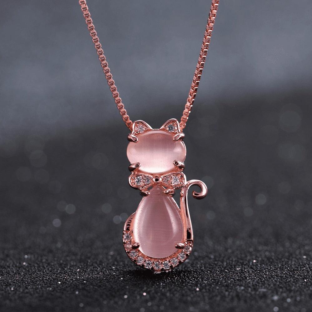 Corrente Veneziana Com Pingente MISS CAT cravejado com Cristais de Zircônia - SUPER PROMOÇÃO DE LANÇAMENTO - Lojas Promorin