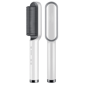 Escova Alisadora 5 em 1 Original BEAUTY HAIR - Modela, Hidrata & Anti-Frizz - Lojas Promorin