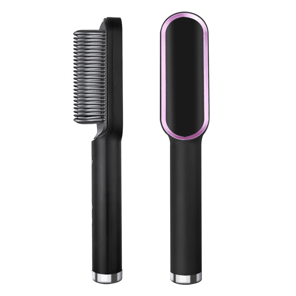 Escova Alisadora 5 em 1 Original BEAUTY HAIR - Modela, Hidrata & Anti-Frizz - Lojas Promorin