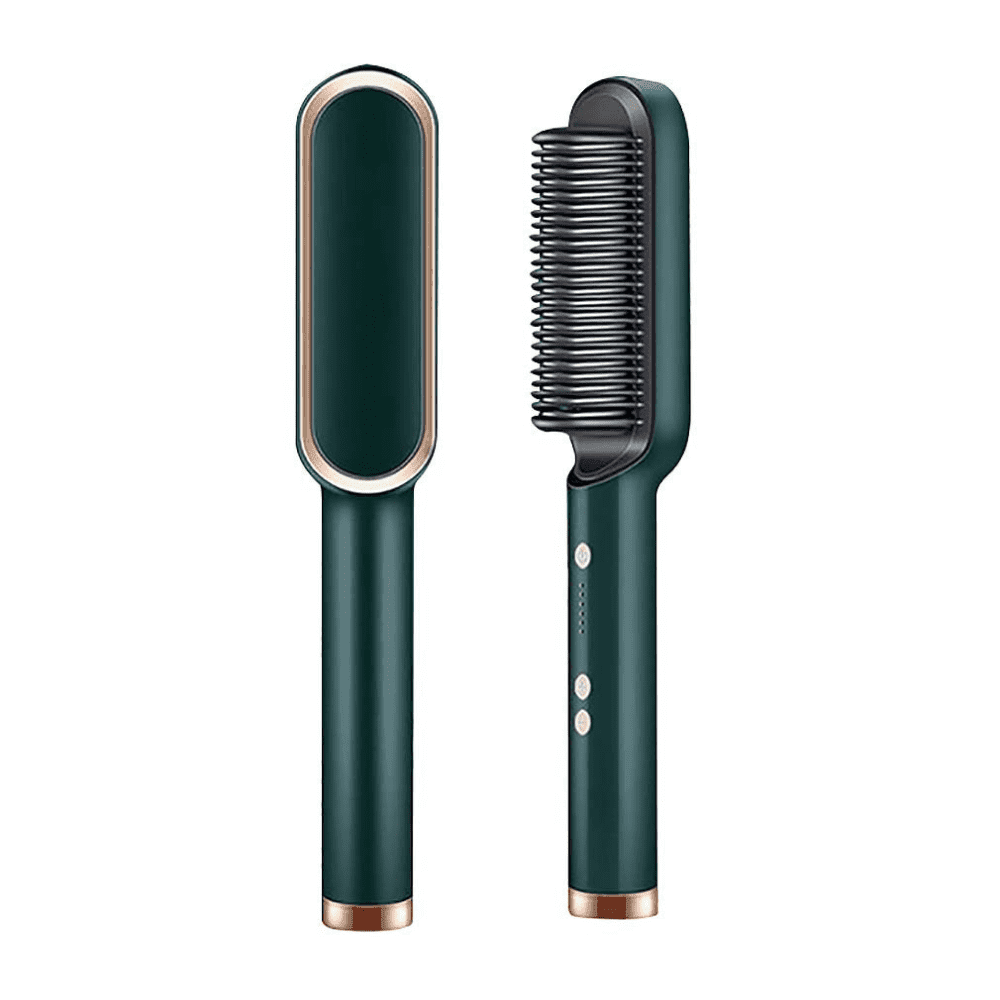 Escova Alisadora 5 em 1 Original BEAUTY HAIR - Modela, Hidrata & Anti-Frizz - Lojas Promorin