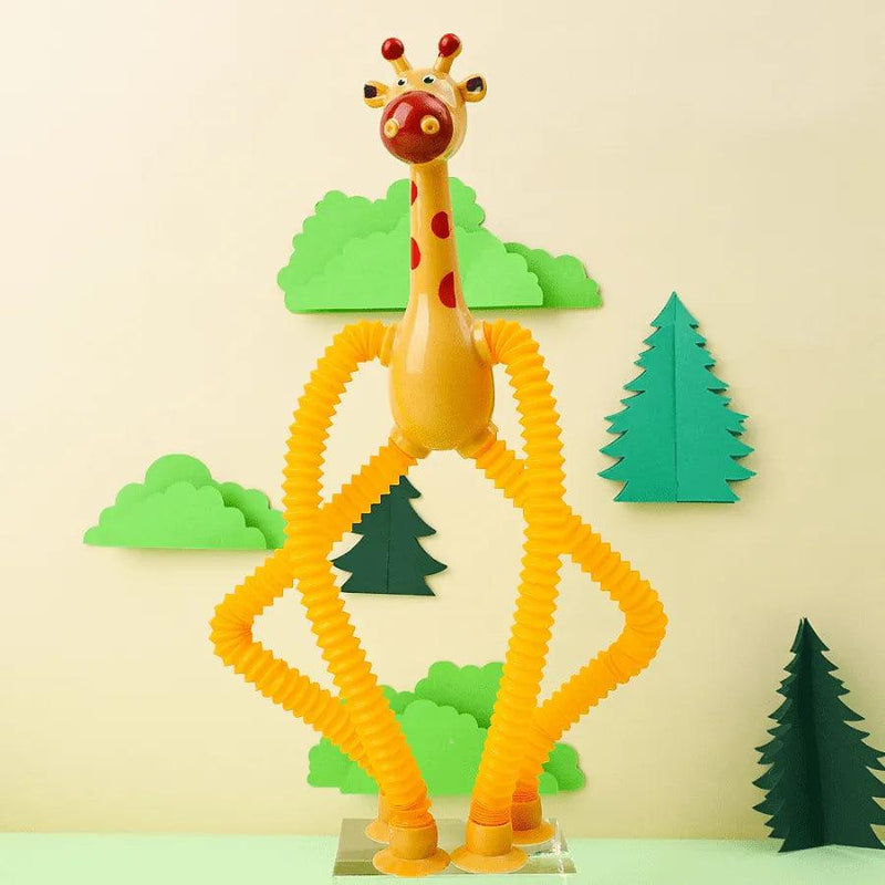Girafinhas Criativas Estica e Gruda Com Luz De LED - Diversão Garantida Para As Crianças - Lojas Promorin