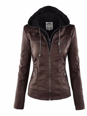 Jaqueta Feminina de Couro - Stylish Woman - Lojas Promorin