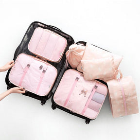 Kit 7 Bolsas Organizadoras Para Mala de Viagem SPACE BAG - [PAGUE 4 LEVE 7 - SUPER PROMOÇÃO POR TEMPO LIMITADO - Lojas Promorin