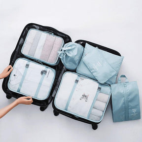 Kit 7 Bolsas Organizadoras Para Mala de Viagem SPACE BAG - [PAGUE 4 LEVE 7 - SUPER PROMOÇÃO POR TEMPO LIMITADO - Lojas Promorin
