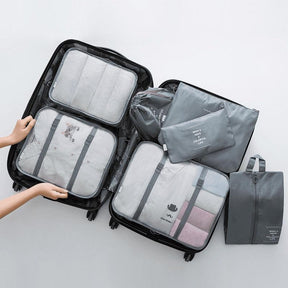 Kit 7 Bolsas Organizadoras Para Mala de Viagem SPACE BAG - [PAGUE 4 LEVE 7 - SUPER PROMOÇÃO POR TEMPO LIMITADO - Lojas Promorin