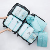 Kit 7 Bolsas Organizadoras Para Mala de Viagem SPACE BAG - [PAGUE 4 LEVE 7 - SUPER PROMOÇÃO POR TEMPO LIMITADO - Lojas Promorin