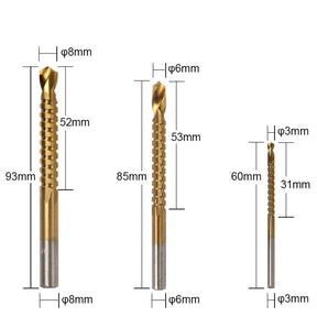 Kit Completo 6 Brocas de Titânio Escalonada - Lojas Promorin