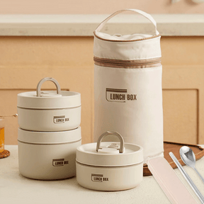 Kit Potes Térmicos LunchBox + Lancheira e Talheres de BRINDE - Lojas Promorin
