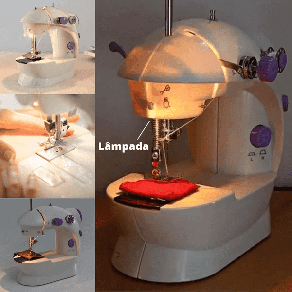 Mini Máquina de Costura + 3 Brindes Exclusivos - Lojas Promorin