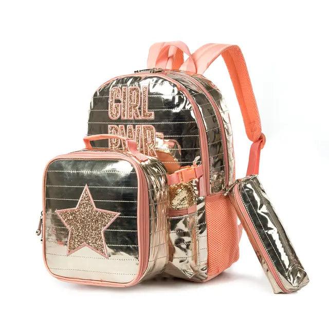 Mochila Infantil Girl Power Brilhante - Mostres seu Poder nas Aulas - Lojas Promorin